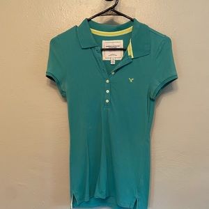 Teal AE polo